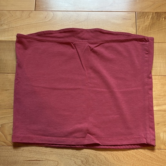 Destined (Tilly's) Salmon Pink Tube Top - Picture 5 of 5